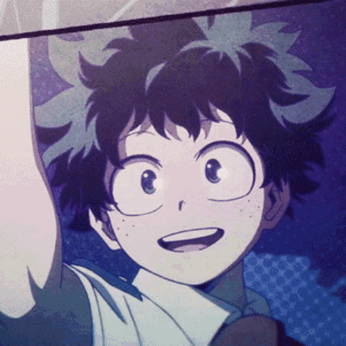 Deku Cheerfully Smiling GIF