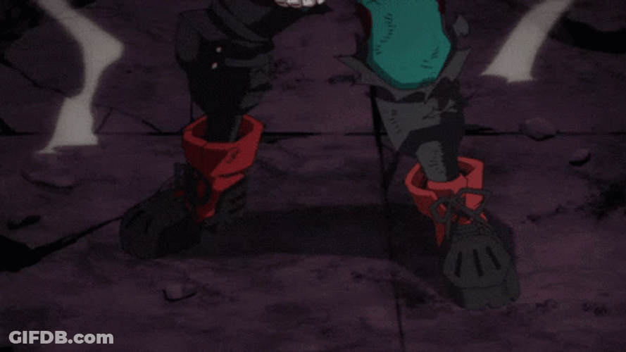 Deku Fighting Stance Using Full Cowling GIF