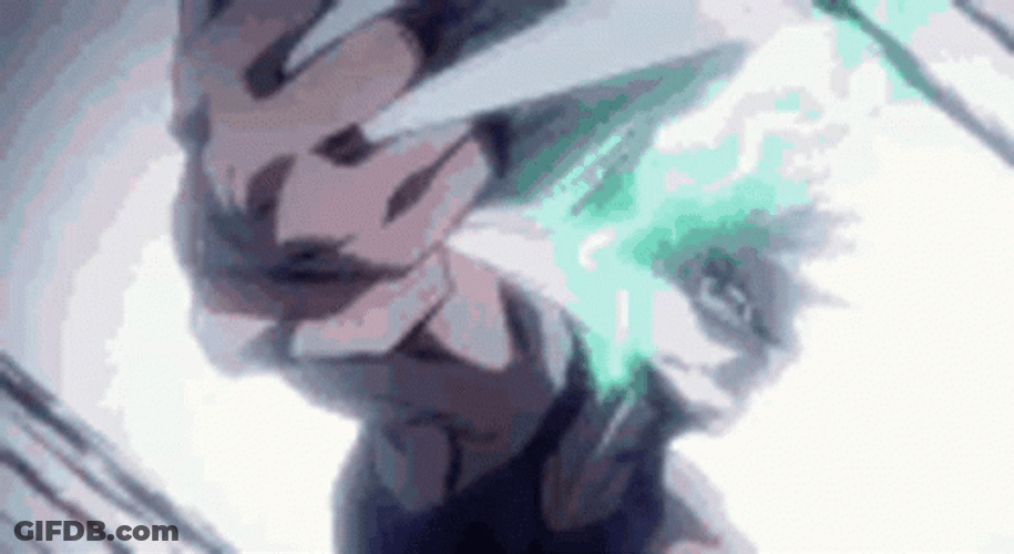 Deku Fighting While Bakugo Is Using Explosion Quirk GIF
