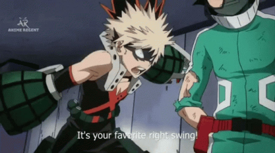 Deku Fighting With Bakugo GIF