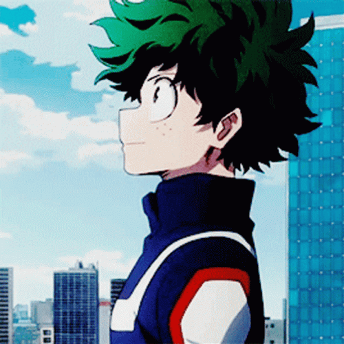 Deku In A Rooftop GIF
