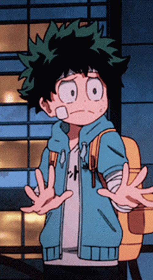 Deku Surprised Anime GIF