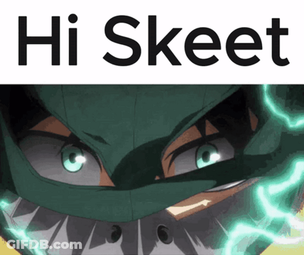 Deku Vigilante Hi Skeet GIF