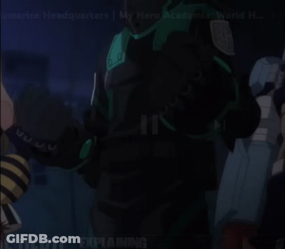 Deku Vigilante Wearing Hoodie GIF