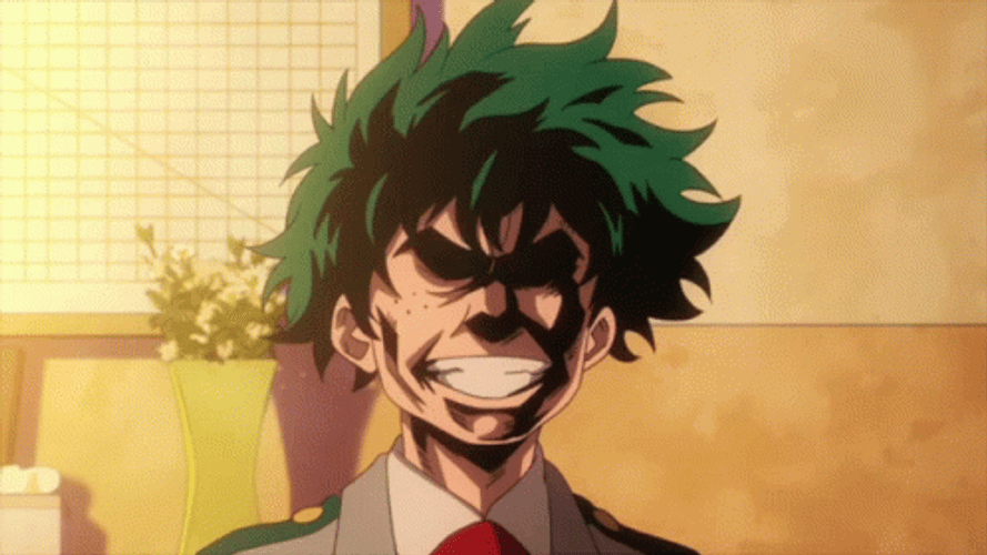 Deku With An Old Face GIF