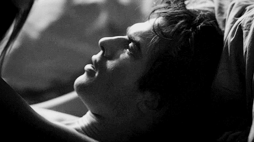 Delena Couple Bed Scene Kiss Vampire Diaries GIF