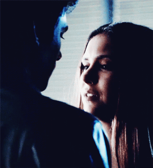 Delena Kiss Damon Elena Couple In Love GIF