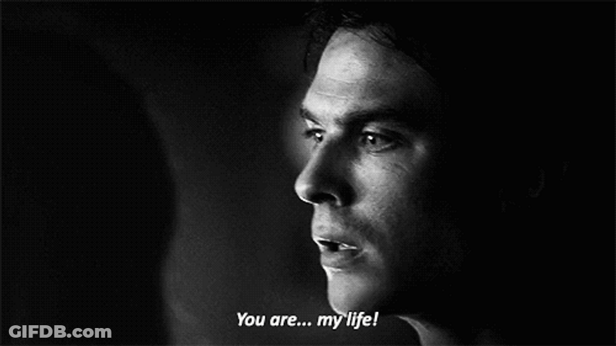 Delena Moments Damon Salvatore Love Quote GIF