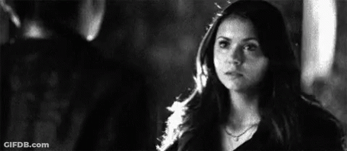 Delena Vampire Diaries Elena Kissing Damon GIF