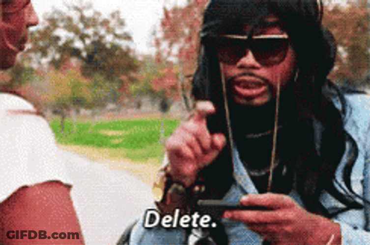 Delete Everything Girl GIF