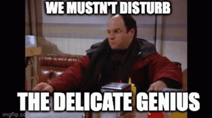Delicate Genius George Costanza Seinfeld GIF