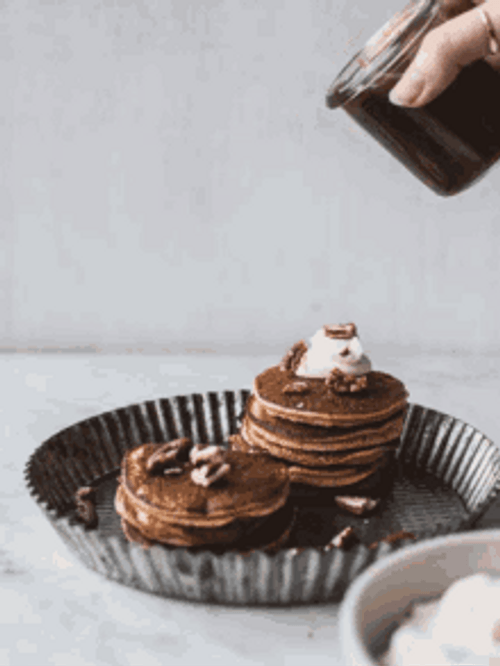 Delicious Chocolate Pancakes Syrup GIF