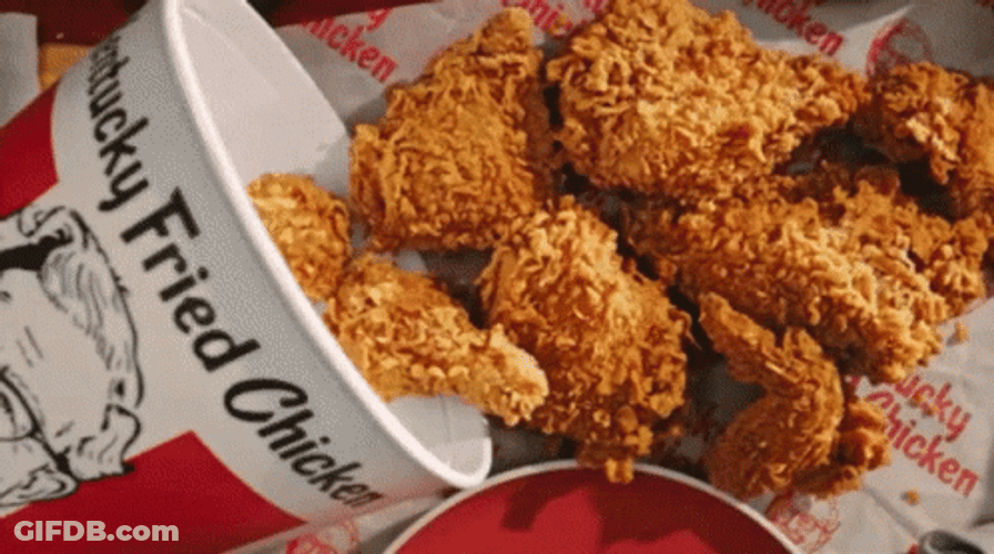 Delicious Crispy Fried Chicken GIF