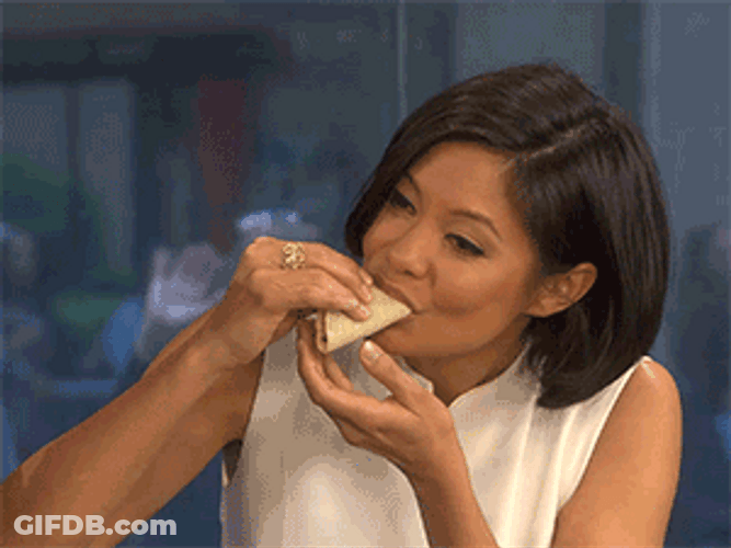 Delicious Tacos Woman Happy Eating Food GIF