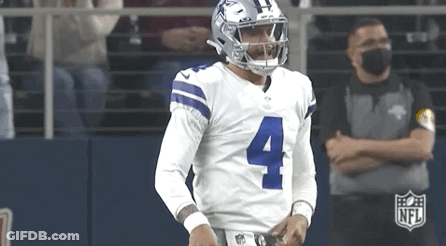 Delighted Dak Prescott GIF