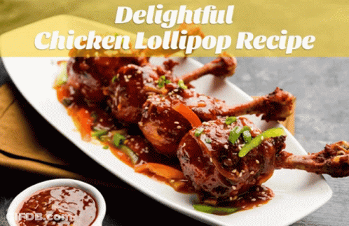 Delightful Chicken Lollipop Recipe GIF