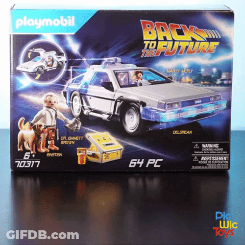 Delorean Back To The Future Toy Car GIF