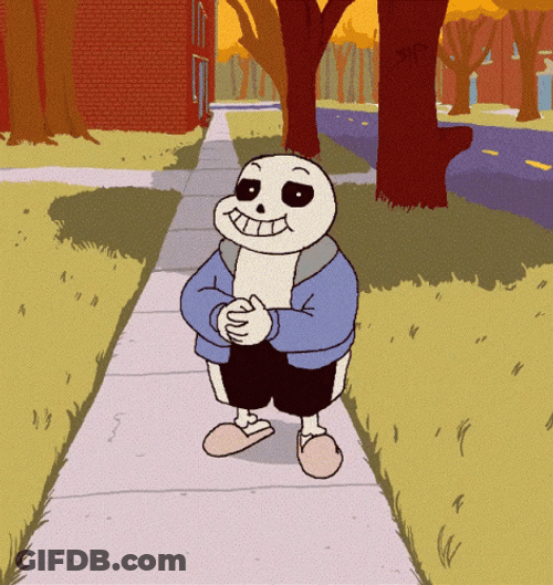 Deltarune Dancing Sans GIF