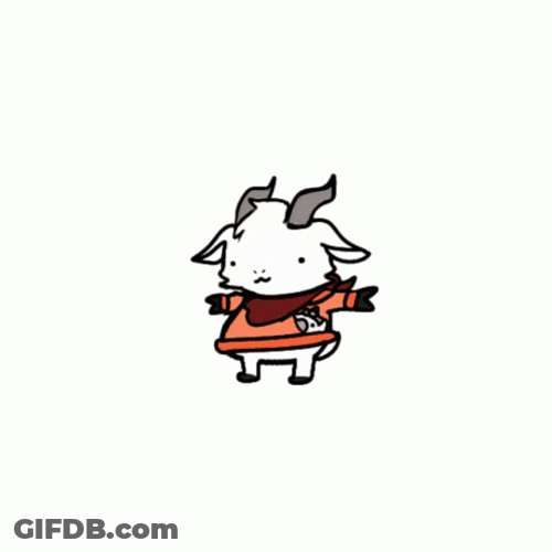 Deltarune Explosion Goat Wearing Clothes GIF