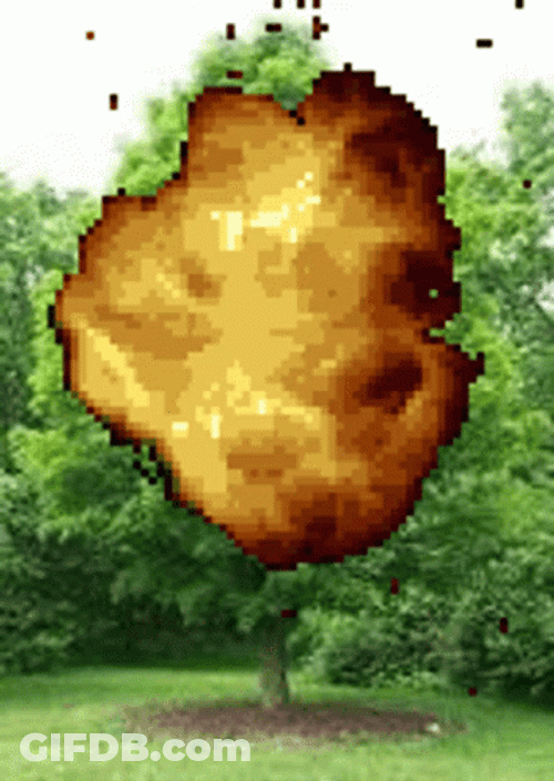 Deltarune Explosion Lush Tree GIF