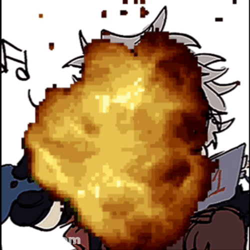 Deltarune Explosion Male Character Smirking GIF