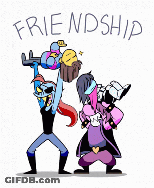 Deltarune Friendship Celebration GIF