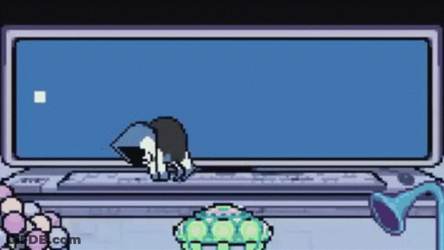 Deltarune Lancer Typing GIF
