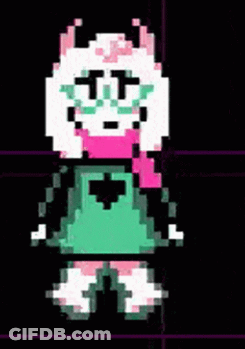 Deltarune Ralsei With Knife GIF