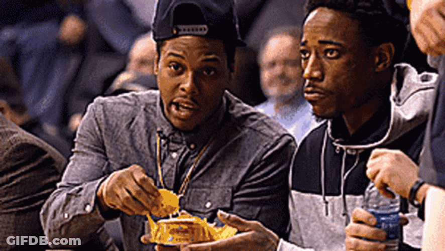 Demar Derozan And Kyle Lowry Eating Tacos GIF