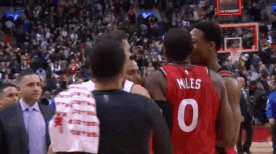 Demar Derozan Push Goran Dragic GIF
