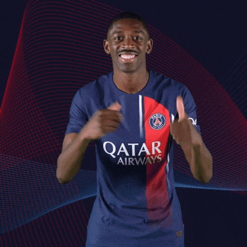 Dembele Flexing Shirt GIF