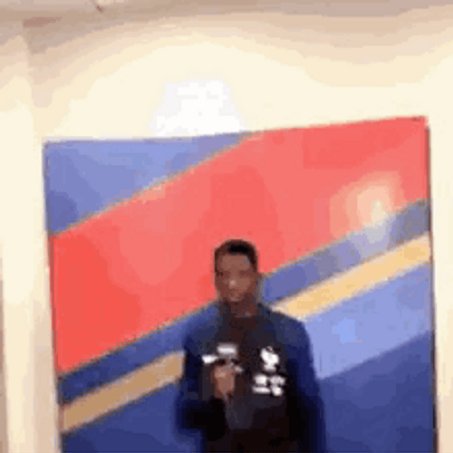 Dembele Press Interview GIF