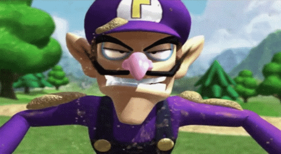 Demented Waluigi Mad As Hell GIF