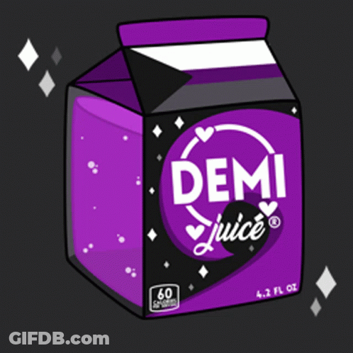 Demi Juice Carton With Triangle Label GIF