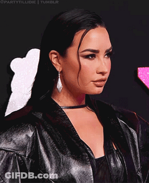 Demi Lovato Fierce Look GIF