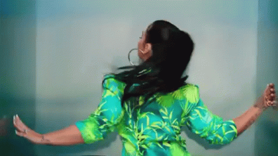 Demi Lovato Green Outfit Nature GIF