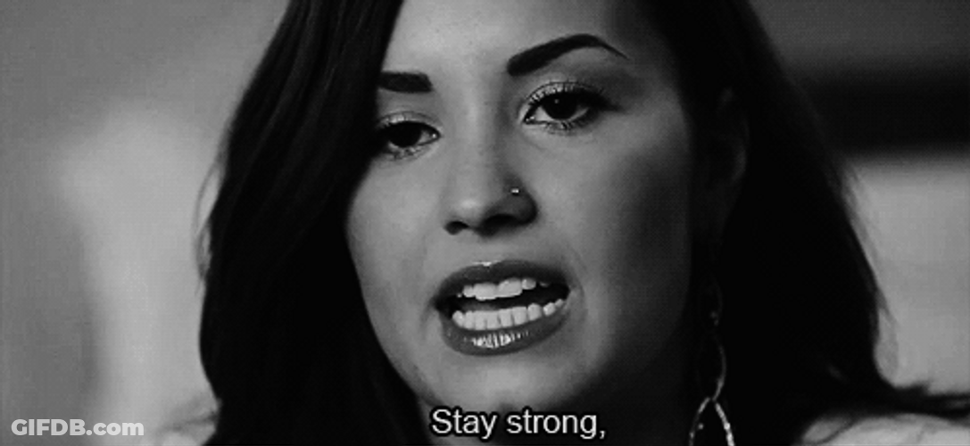 Demi Lovato Motivational Message Hang In There GIF