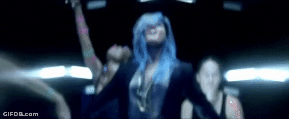 Demi Lovato Neon Light Rave GIF