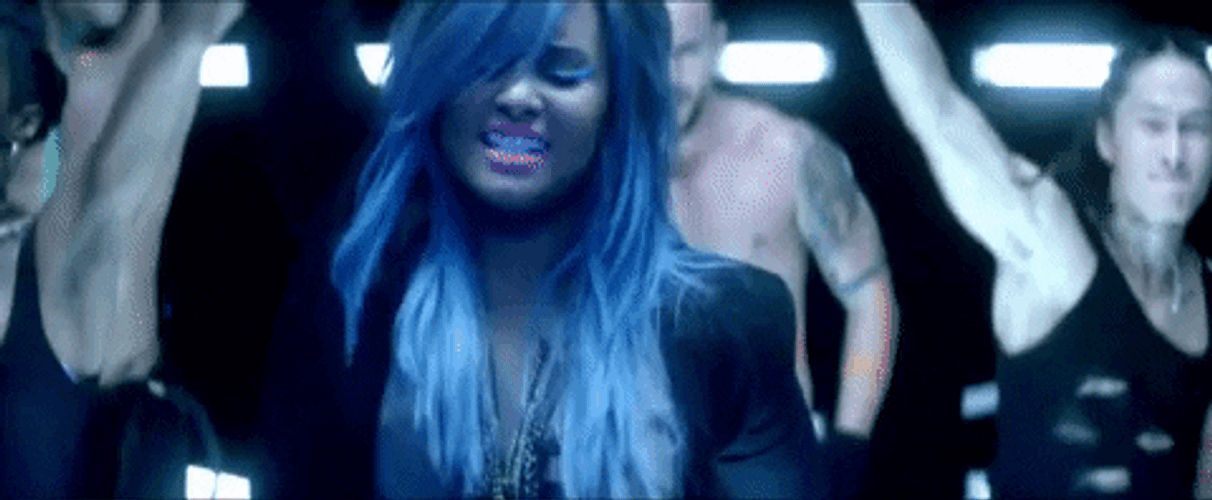 Demi Lovato Rave Dancing GIF