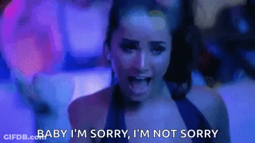 Demi Lovato Sorry Not Sorry GIF