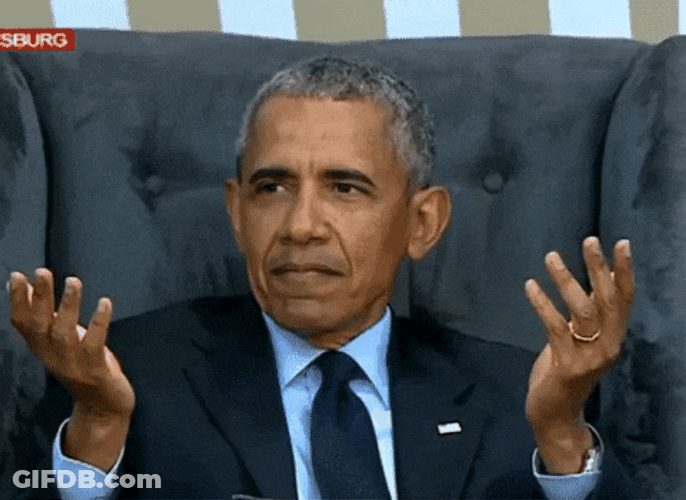 Democrat Ex President Barrack Obama Confused GIF