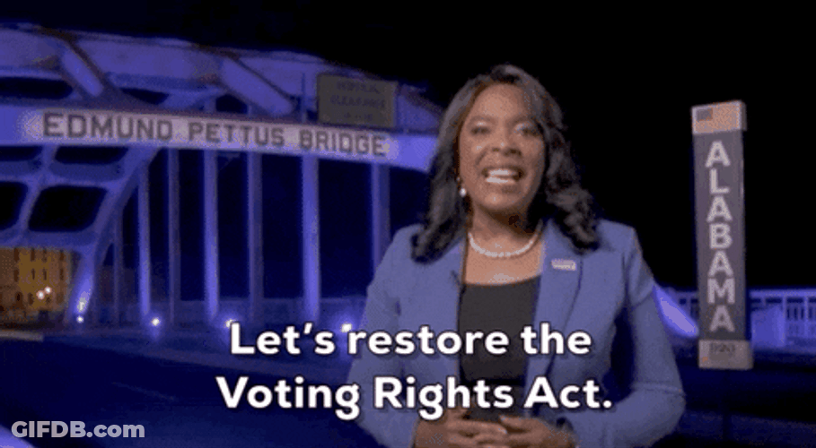 Democrat Terri Sewell Restore Voting Rights Act GIF