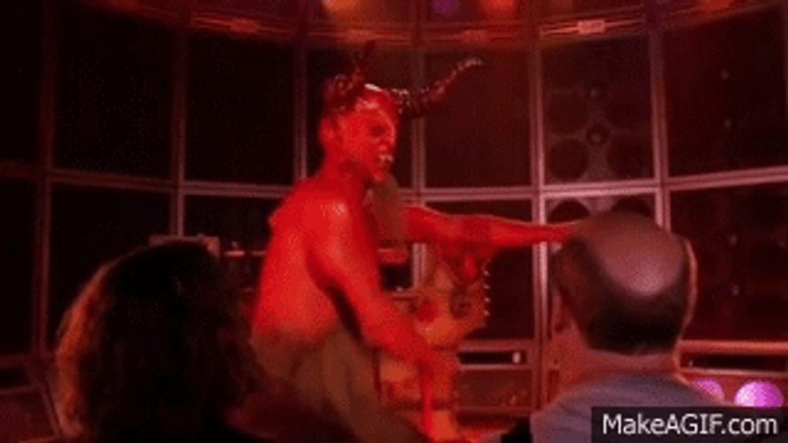 Demon Dancing In Bar GIF