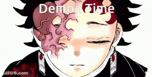 Demon Drawing Saying Demon Time GIF