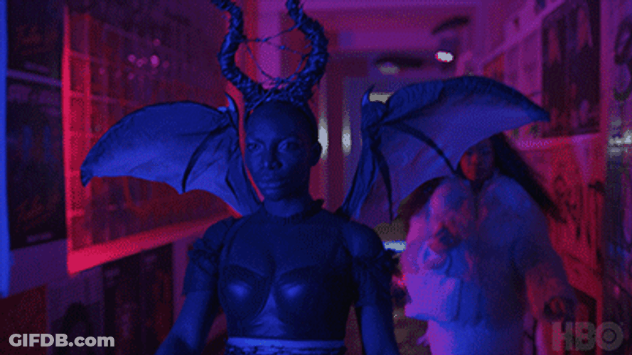 Demon Girl With Wings GIF