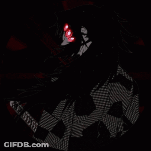 Demon Kokushibo In Black GIF