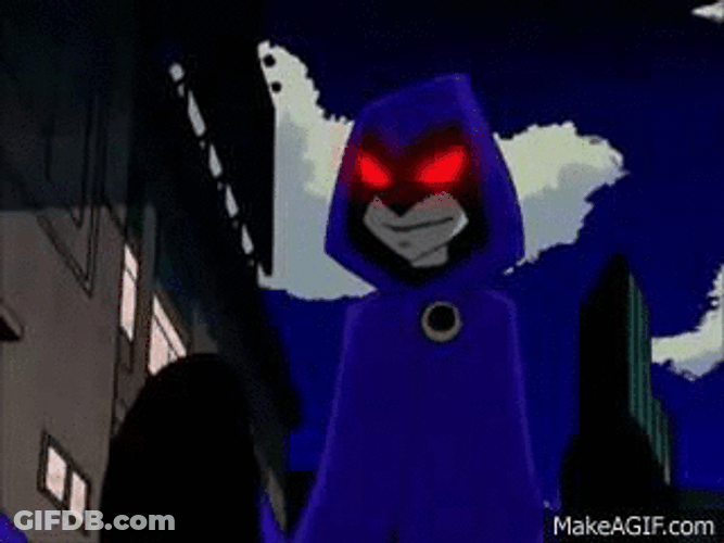 Demon Raven Transform GIF