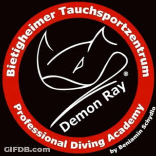 Demon Ray Diving Academy Logo By Benjamin Studio GIF