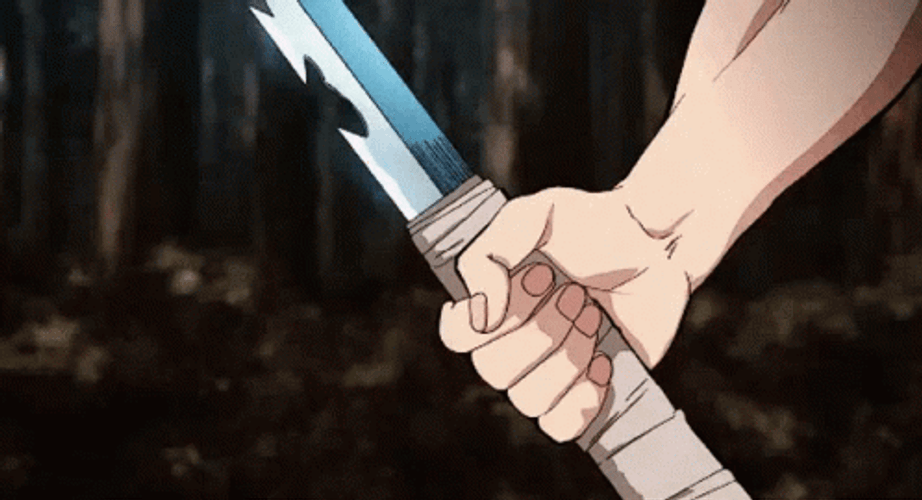 Demon Slayer Angry Boar Head Anime Sword GIF