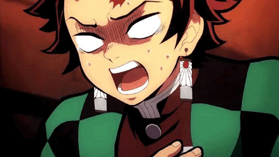 Demon Slayer Anime Heart Attack GIF